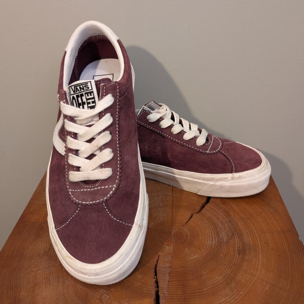 Vans Style 73 DX Anaheim Factory Burgundy Suede Classic Retro - Size 5.5M7W